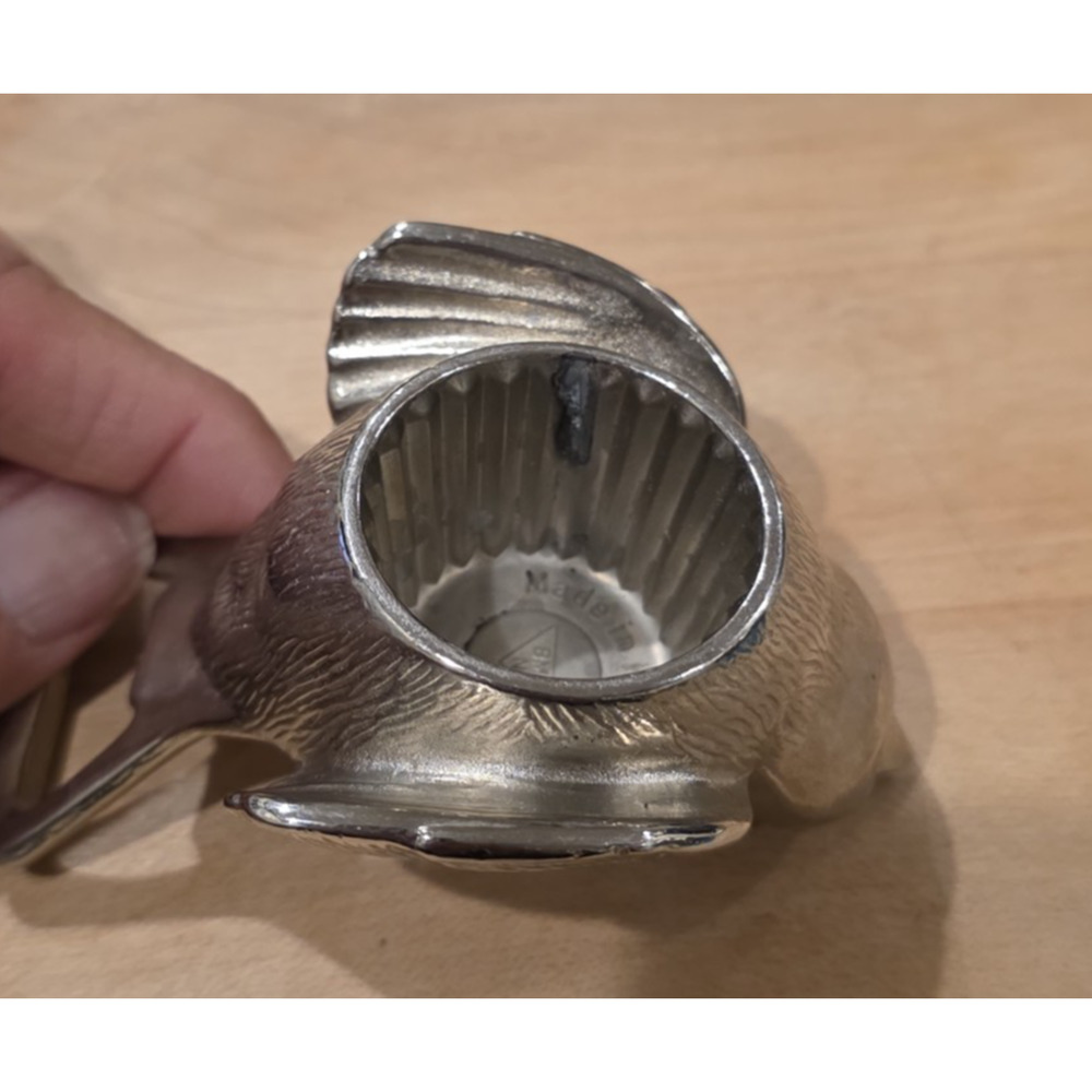BMF N Vtg West Germany Sparrow Bird Bottle Opener Chrome Figural Barware Retro - Picture 8 of 8